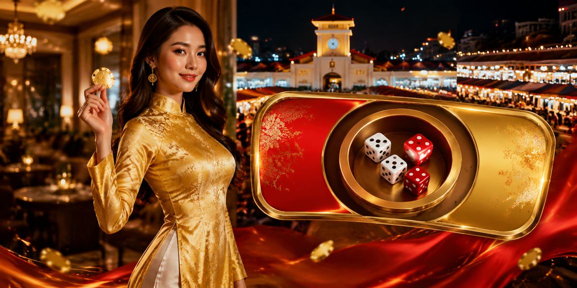 Người chơi TP. Hồ Chí Minh mặc áo dài tham gia game tài xỉu trực tuyến tại sakawin